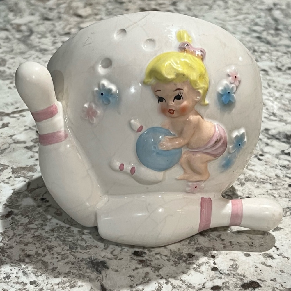 Vintage‎ Bowling Baby Planter